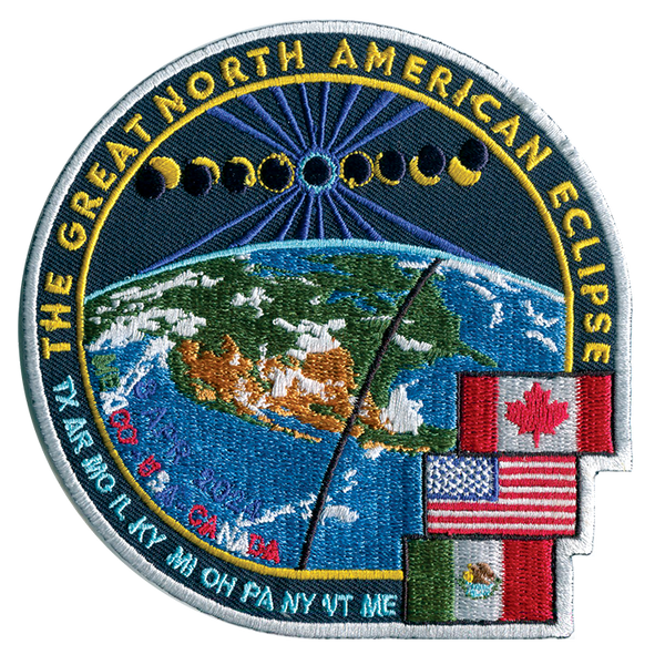 The Great North American Eclipse 2024 (minus Indiana) Space Patches