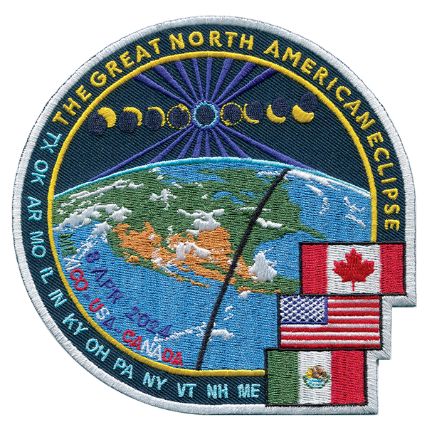 Great North American Eclipse Space Patches