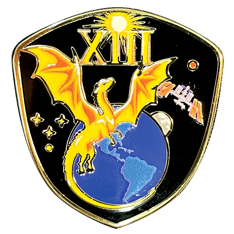 Crew 13 Lapel Pin