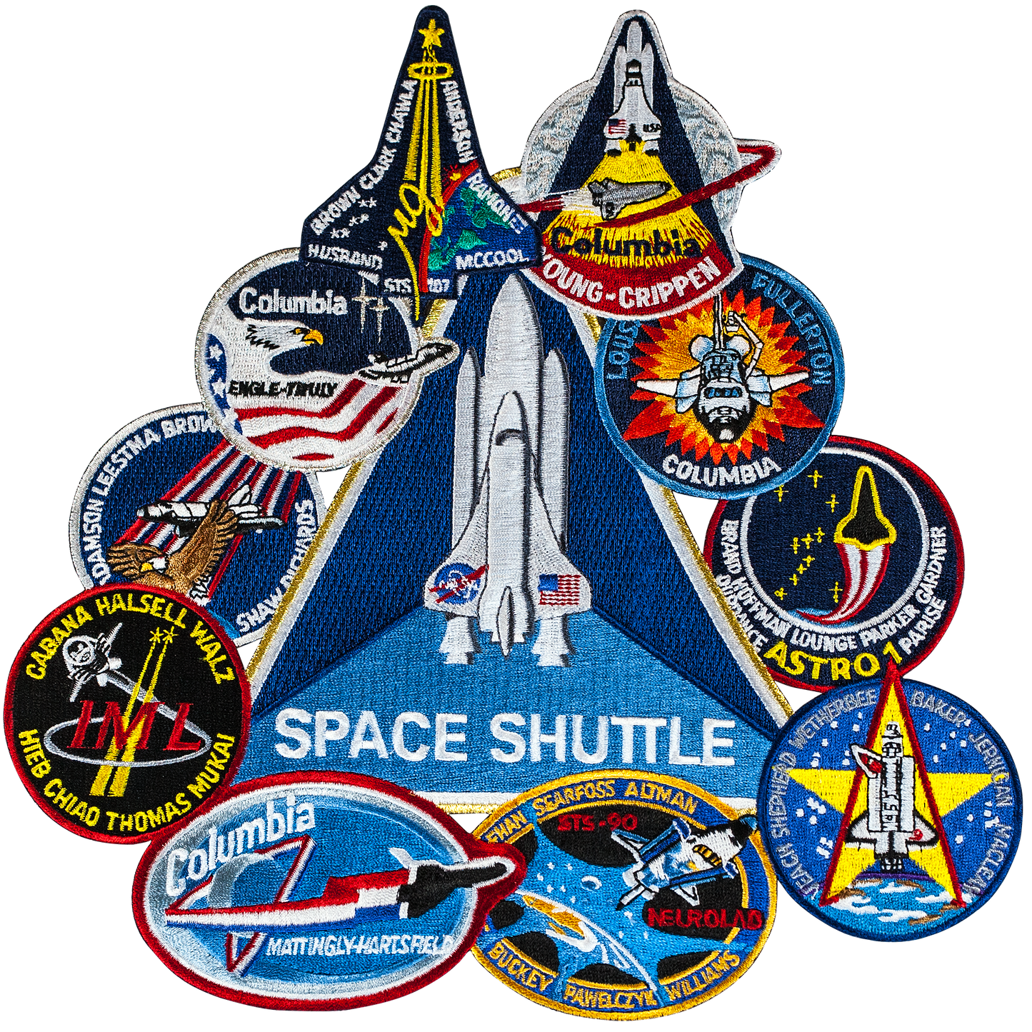 Columbia Collage - Space Patches