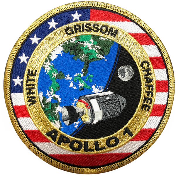 ORIGINAL AB Emblem - APOLLO 1 - 11 - 17 Mission PATCH NASA COLLAGE - USA -  MINT