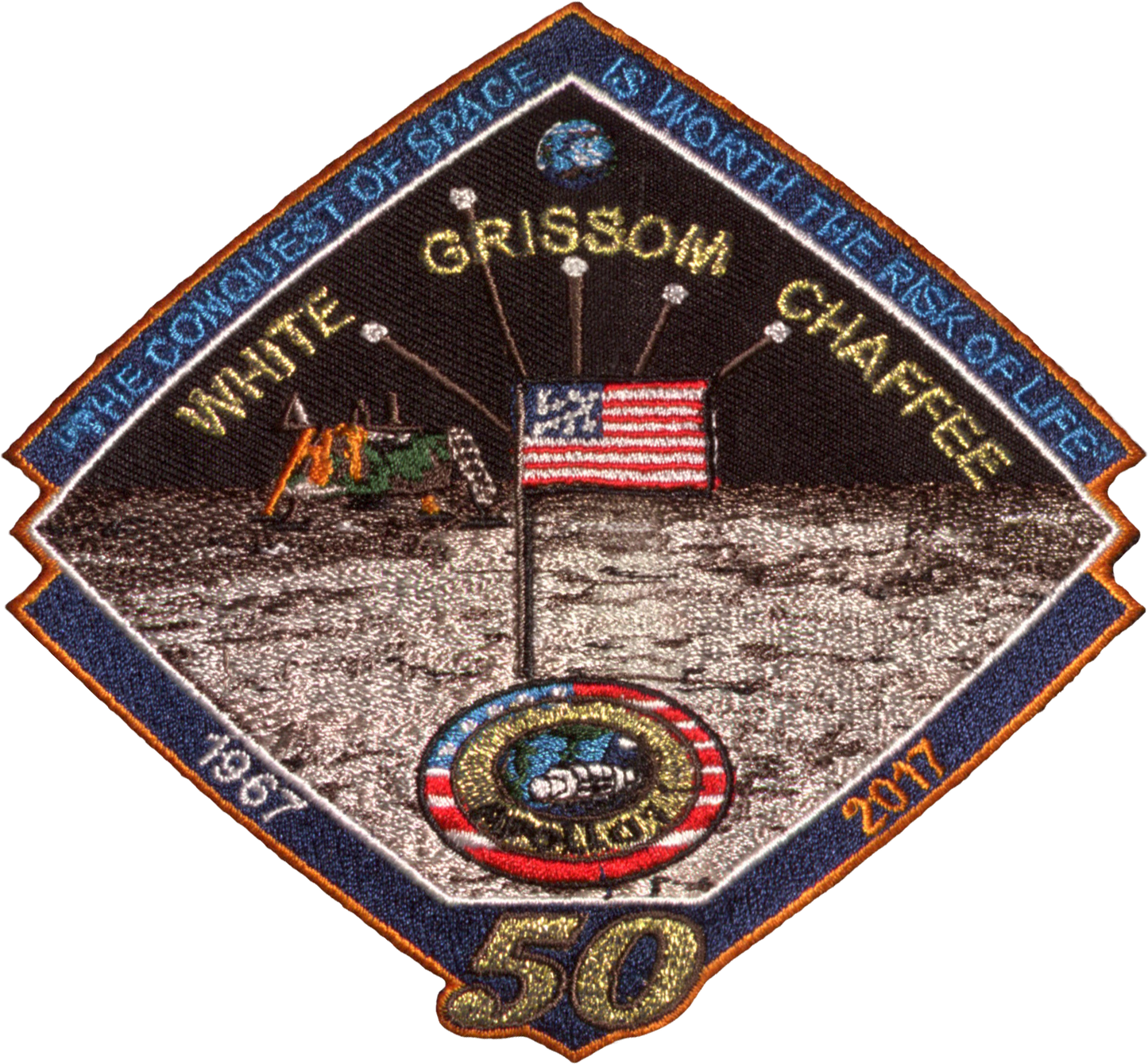 Apollo 1 Commemorative Spirit - Space Patches