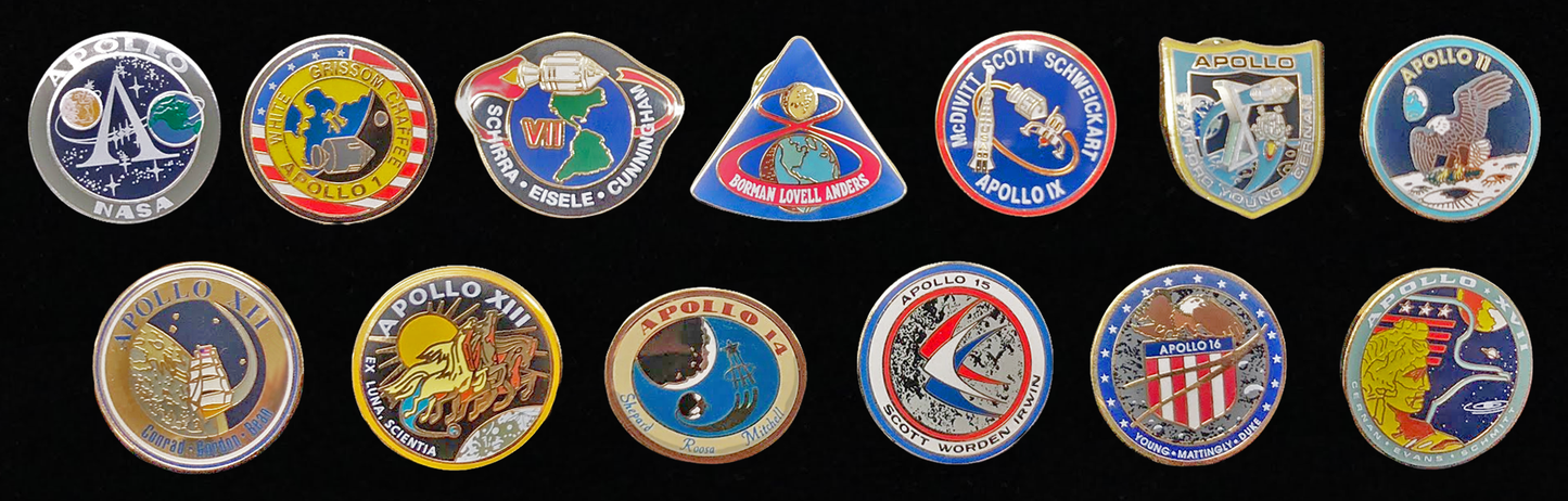 Apollo Pin Set - Space Patches