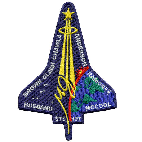 Houston Astros STS-107 Columbia Space Shuttle Nasa Memorial Jersey Sleeve Patch (2003)