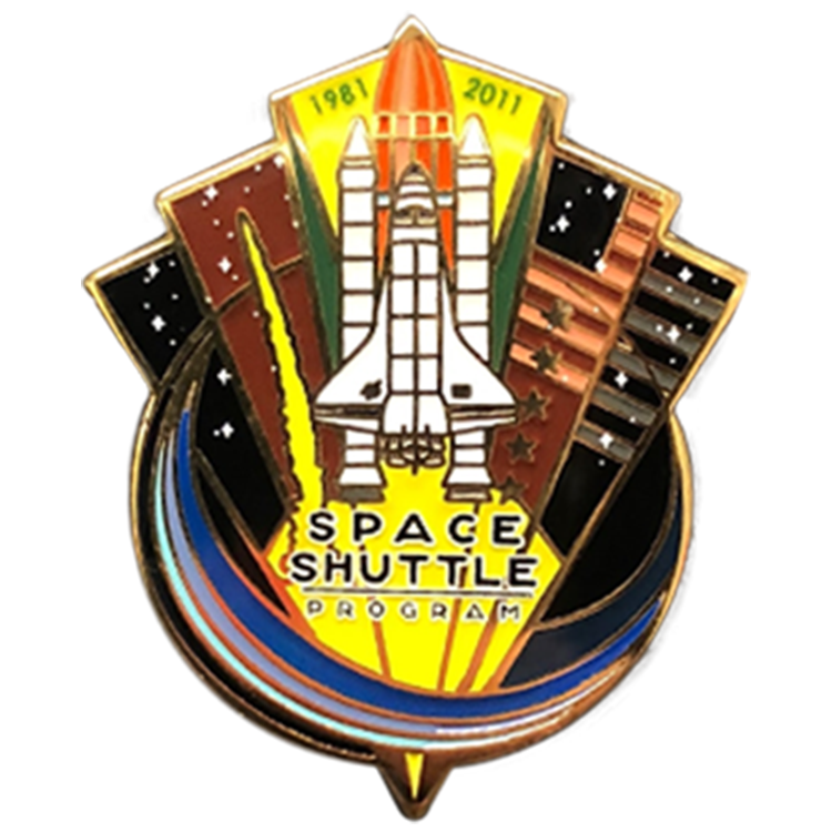 Last Shuttle Mission Pin Set - Space Patches