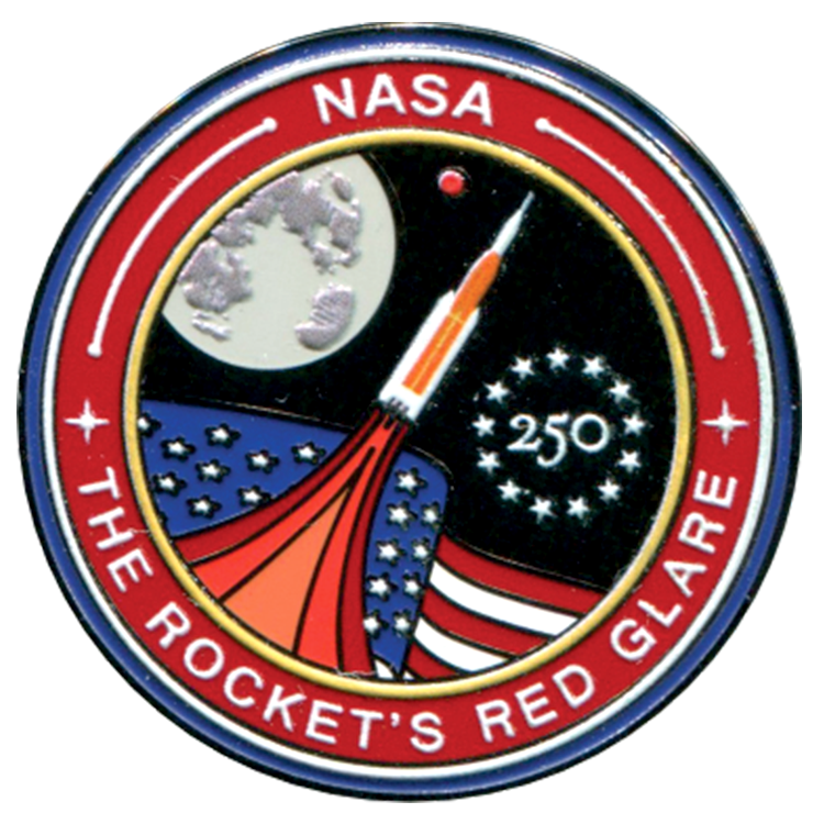 NASA The Rocket's Red Glare 250 Lapel Pin