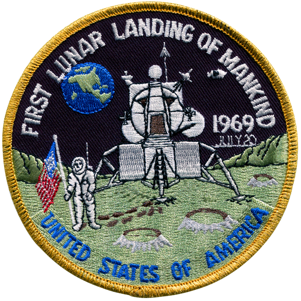 1st Lunar Landing - Space Patches