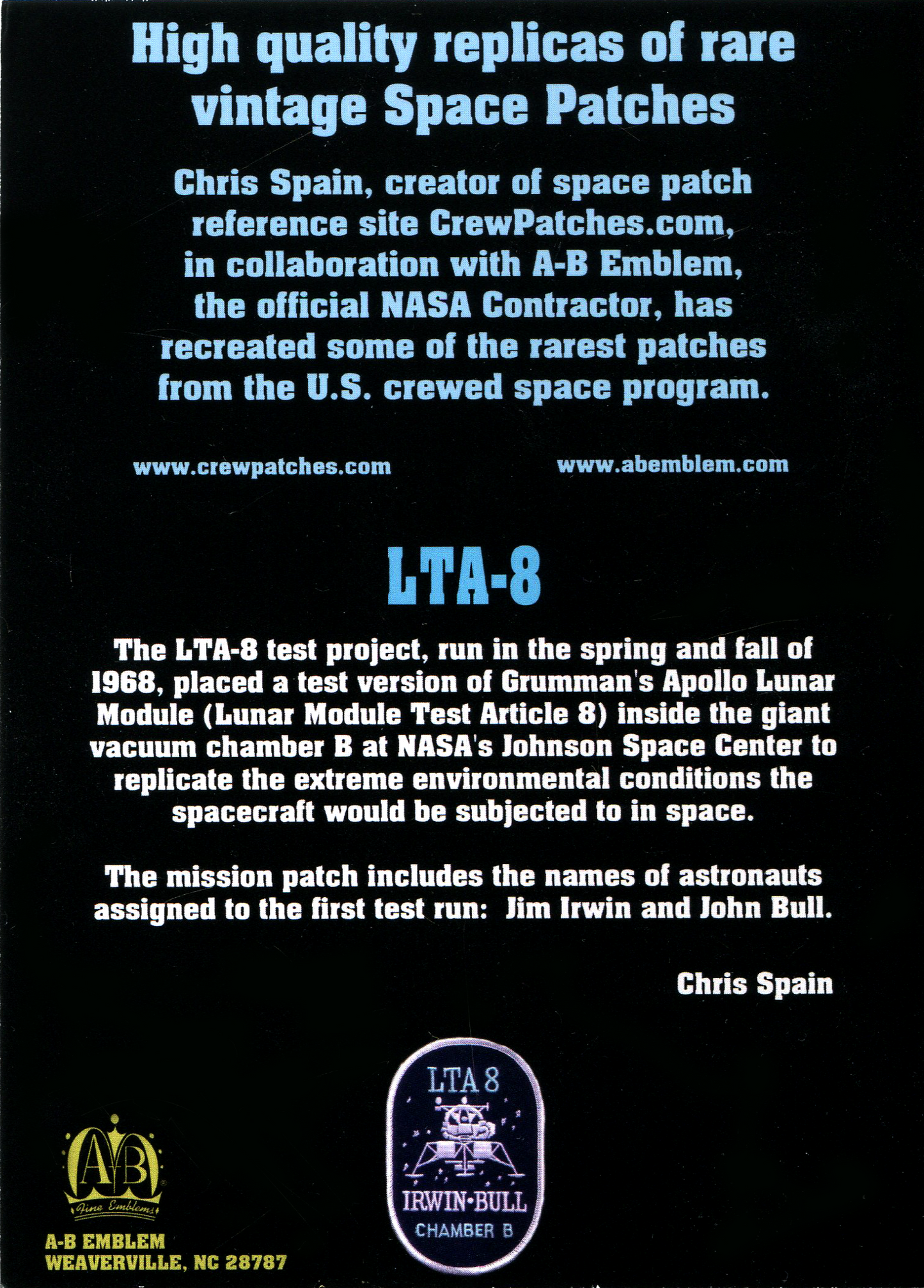 LTA-8 - Space Patches