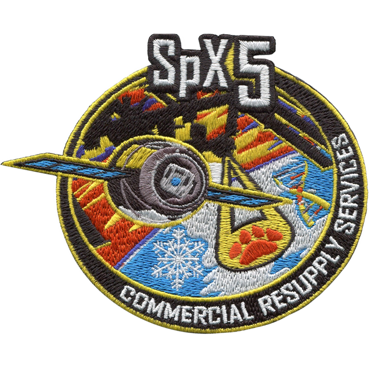 CRS SpaceX 5 - Space Patches