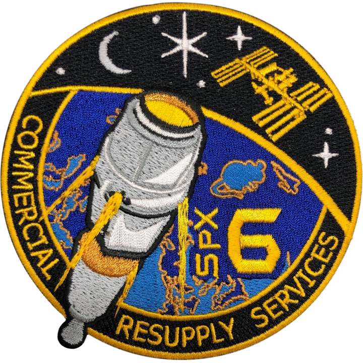 CRS SpaceX 6 - Space Patches