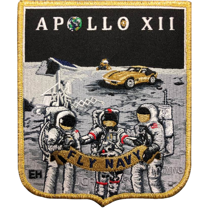 Apollo 12 Commemorative Spirit - Space Patches