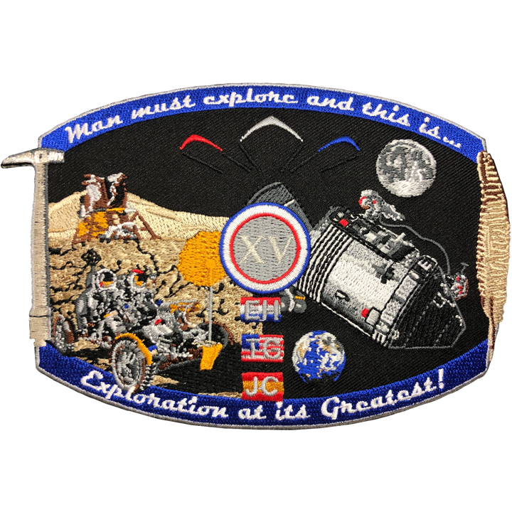 Apollo 15 Commemorative Spirit - Space Patches