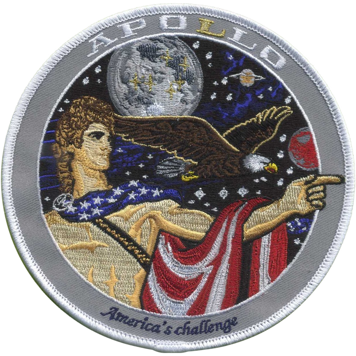 Apollo 17 Commemorative Spirit - Space Patches
