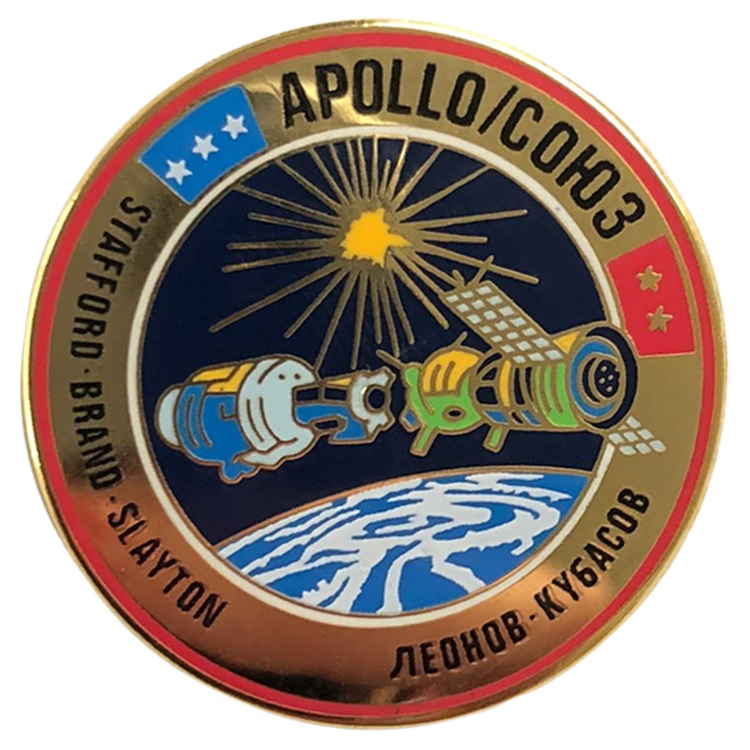 Apollo Soyuz Pin - Space Patches