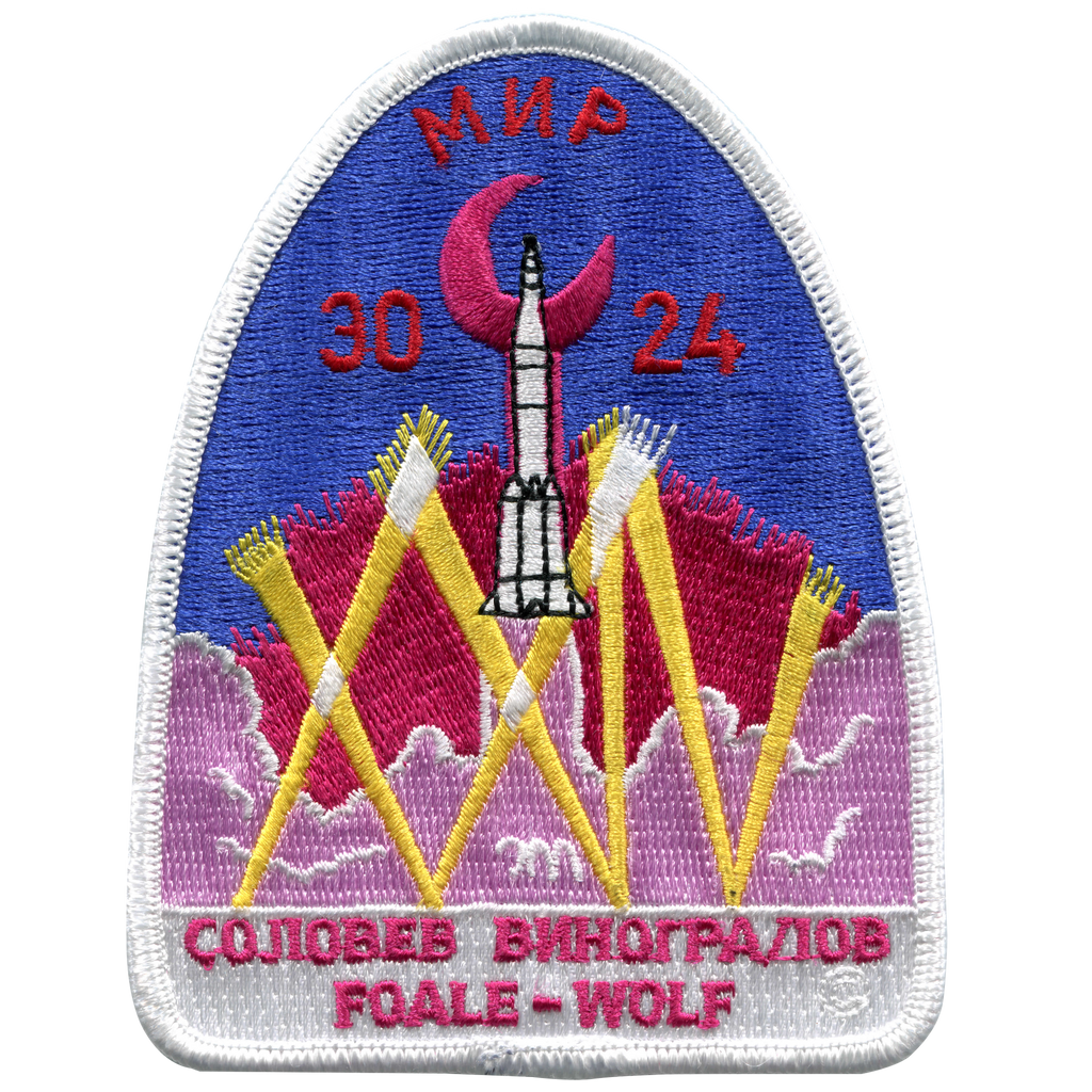 Mir 24 Crew Patch - Space Patches