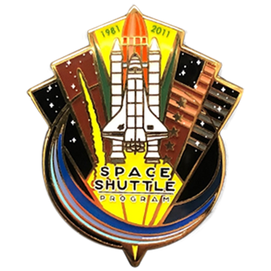 Last Shuttle Mission Pin Set - Space Patches