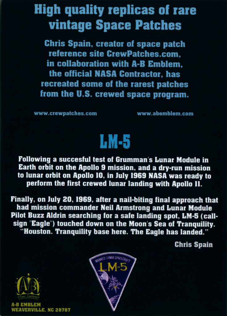 Neil Armstrong Astronaut Patches