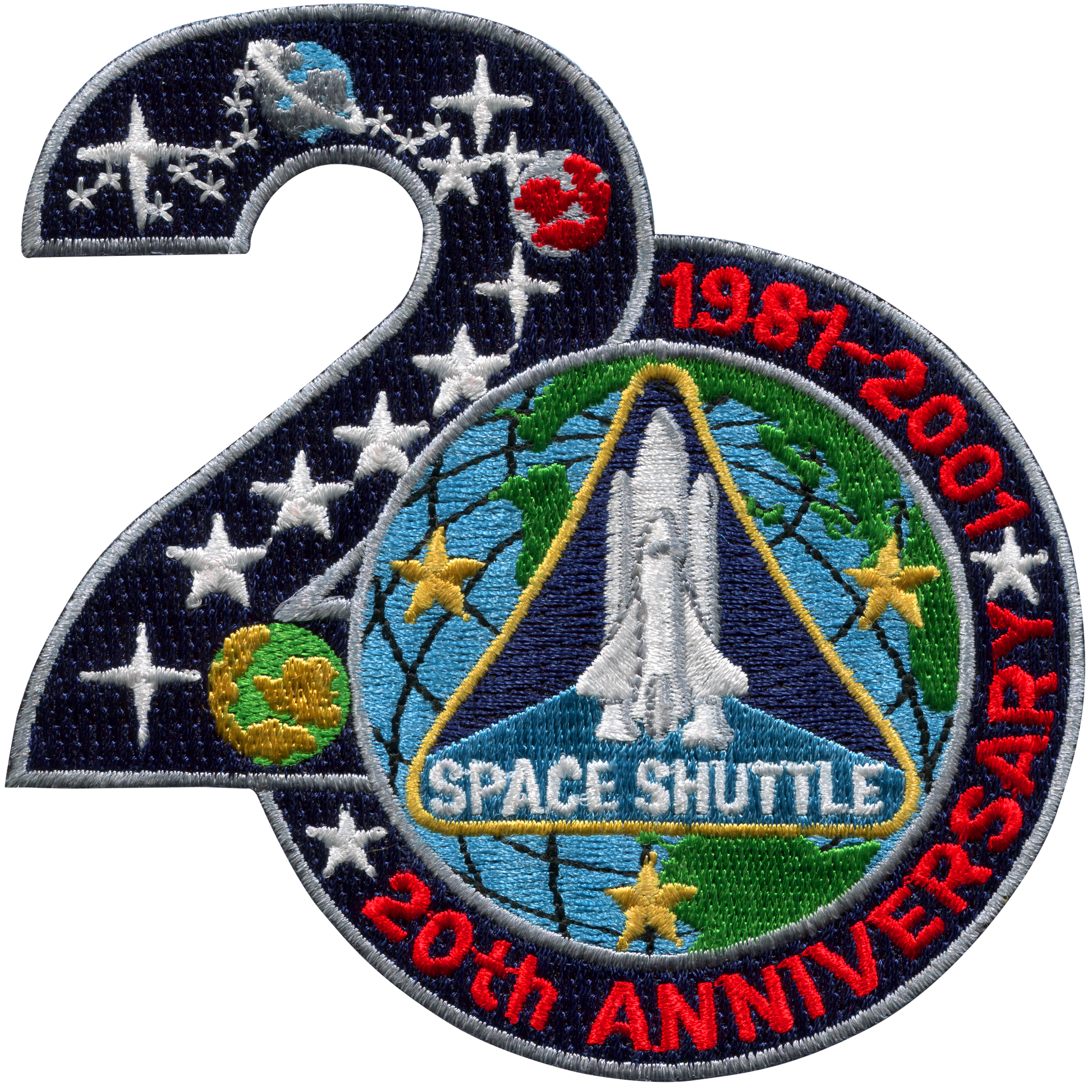 Shuttle Program 20th Anniversary - Space Patches