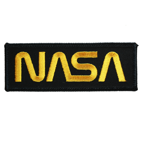 NASA Worm Gold on Black